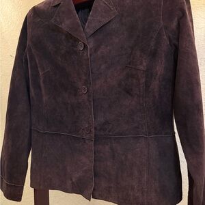 Brandon Thomas Dark Brown Suede Blazer
